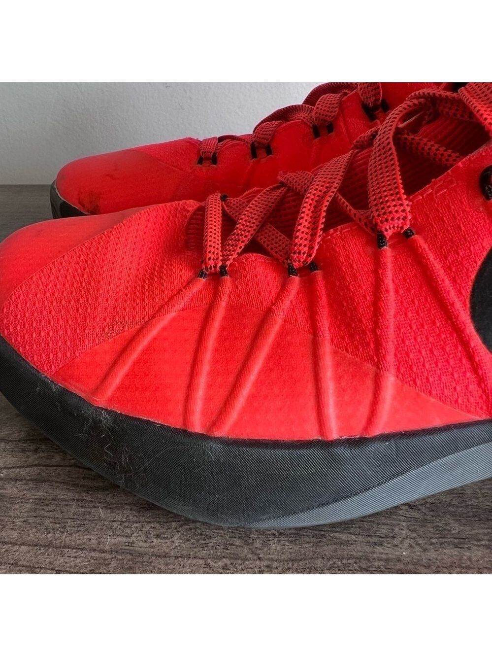Nike Men's Hyperdunk Bright Crimson Basketball Shoe Size 8 #687 - Picture 7 of 10